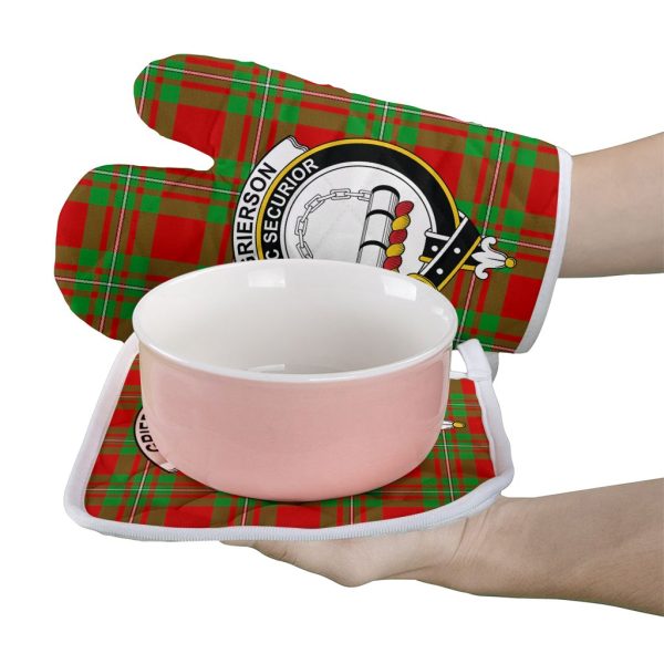 Grierson Tartan Crest Oven Mitt And Pot Holder (2 Oven Mitts + 1 Pot Holder) Cheap - Image 2