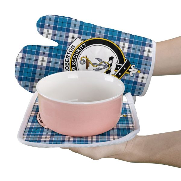 Roberton Tartan Crest Oven Mitt And Pot Holder (2 Oven Mitts + 1 Pot Holder) Online Sale - Image 2