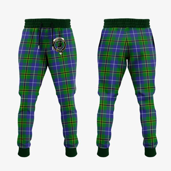 Turnbull Hunting Tartan Crest Jogger Sweatpants Fashion