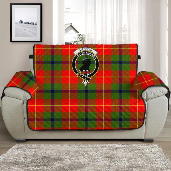 Turnbull Dress Tartan Crest Sofa Protector For Cheap - Image 2