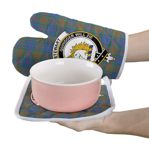 Stewart Of Appin Hunting Ancient Tartan Crest Oven Mitt And Pot Holder (2 Oven Mitts + 1 Pot Holder) Hot on Sale - Image 2