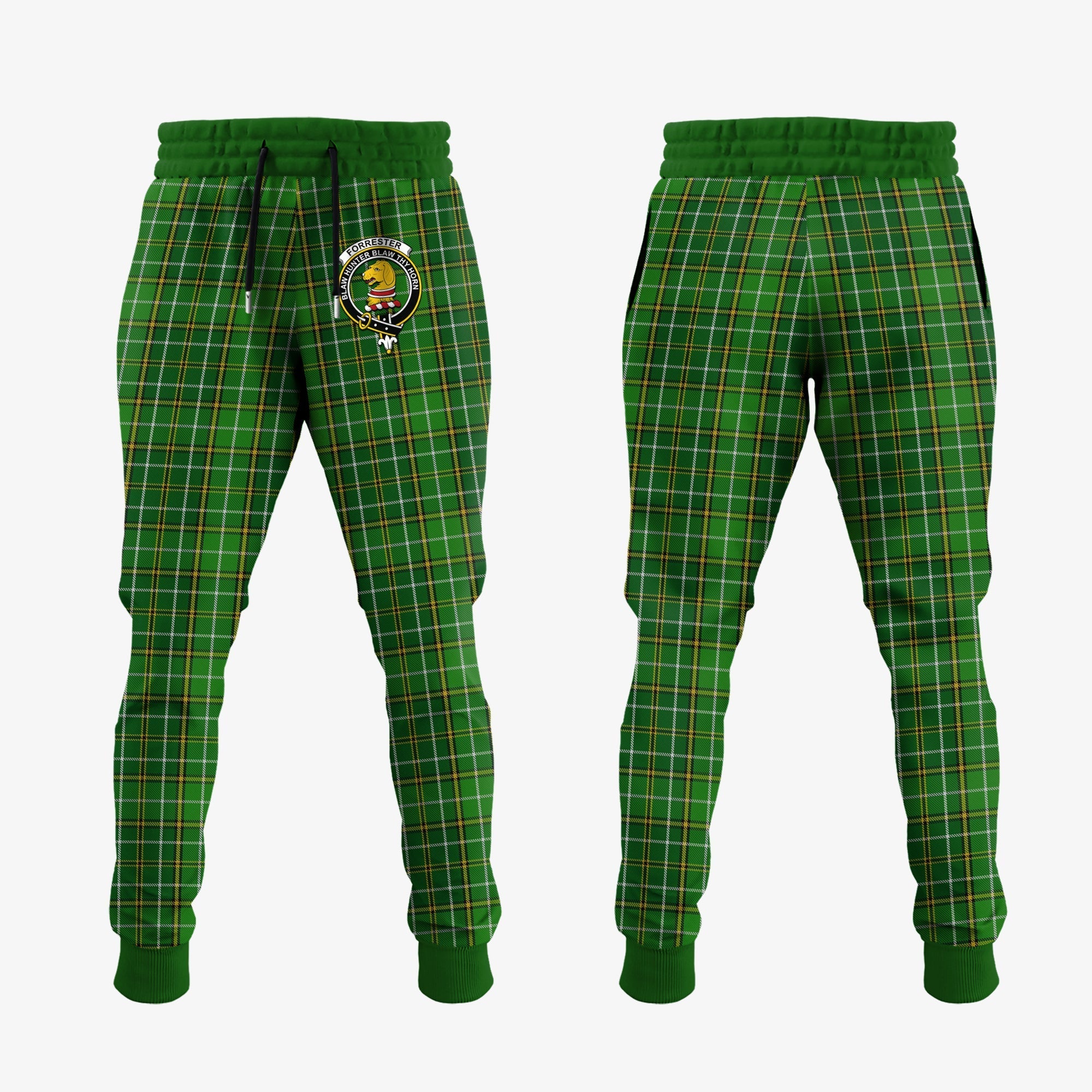 Forrester Or Foster Hunting Tartan Crest Jogger Sweatpants Online now