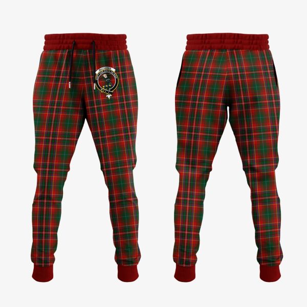 MacInnes Hastie Tartan Crest Jogger Sweatpants Fashion
