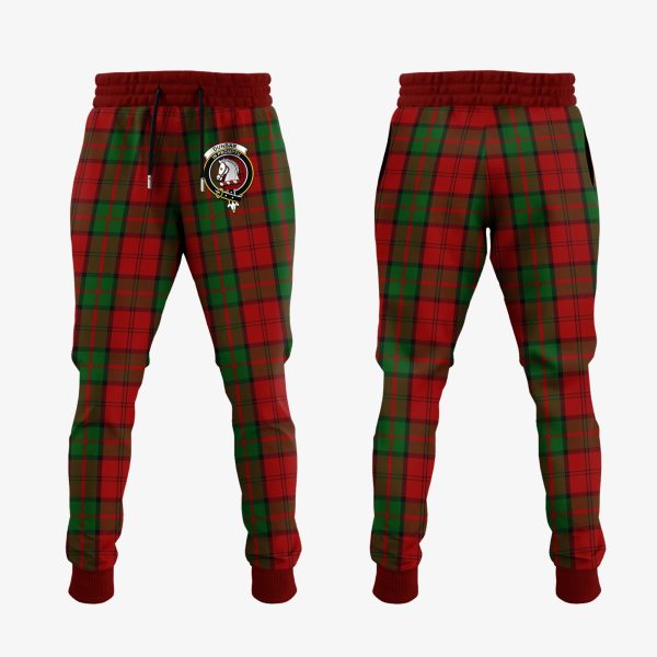 Dunbar Tartan Crest Jogger Sweatpants Online Sale