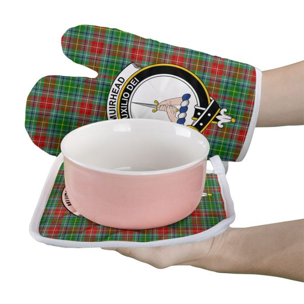 Muirhead Tartan Crest Oven Mitt And Pot Holder (2 Oven Mitts + 1 Pot Holder) on Sale - Image 2