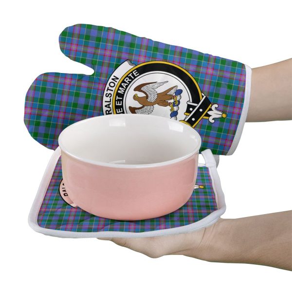 Ralston Tartan Crest Oven Mitt And Pot Holder (2 Oven Mitts + 1 Pot Holder) Discount - Image 2