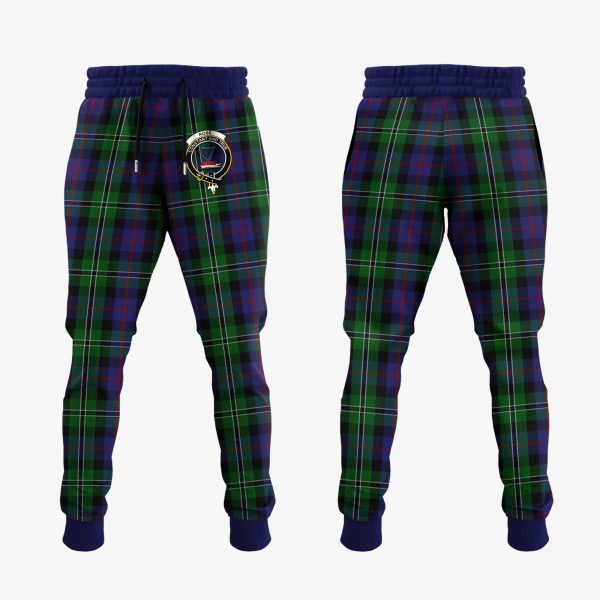 Rose Hunting Tartan Crest Jogger Sweatpants Online Hot Sale