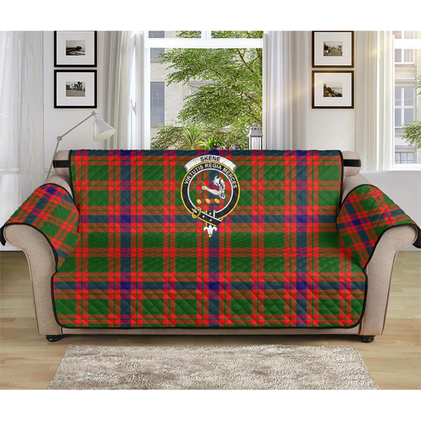 Skene Modern Tartan Crest Sofa Protector Supply - Image 3