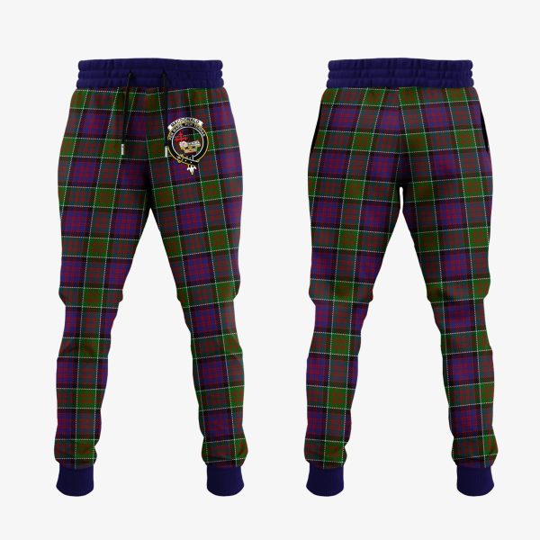 MacDonald Of Clanranald Modern Tartan Crest Jogger Sweatpants For Discount