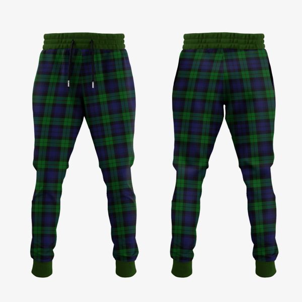 Black Watch Tartan Crest Jogger Sweatpants Sale - Image 2
