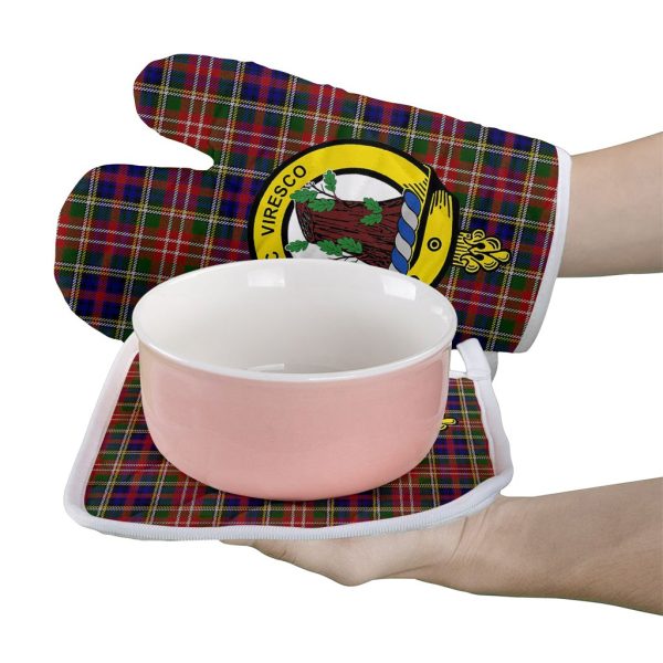 Christie Tartan Crest Oven Mitt And Pot Holder (2 Oven Mitts + 1 Pot Holder) Supply - Image 2