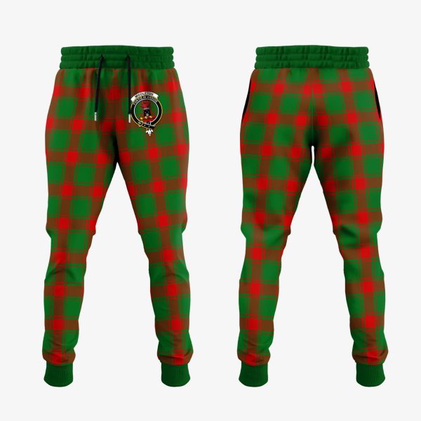 Middleton Modern Tartan Crest Jogger Sweatpants Online now