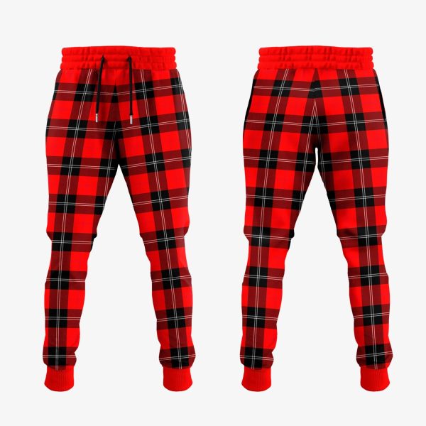 Ramsay Modern Tartan Crest Jogger Sweatpants on Sale - Image 2