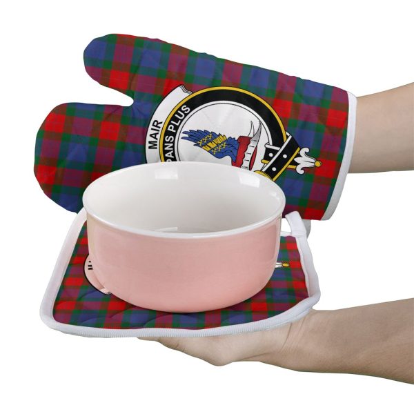 Mar Tartan Crest Oven Mitt And Pot Holder (2 Oven Mitts + 1 Pot Holder) Cheap - Image 2