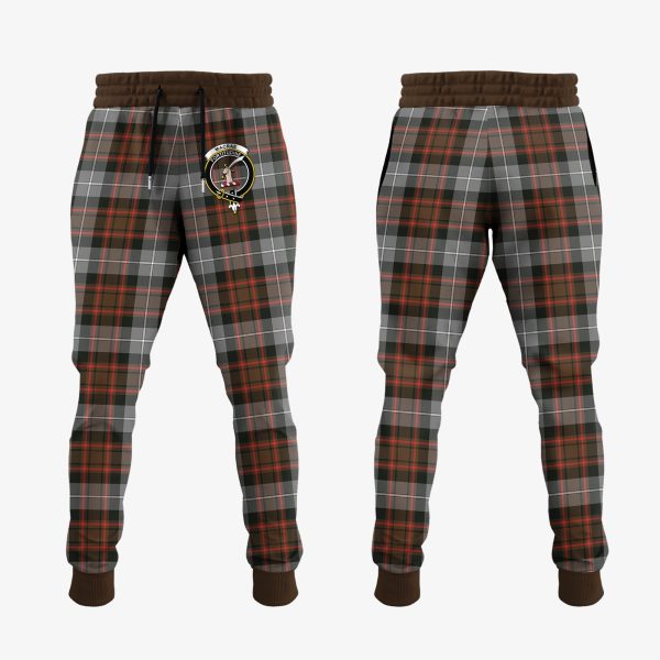 MacRae Hunting Weathered Tartan Crest Jogger Sweatpants Online Sale