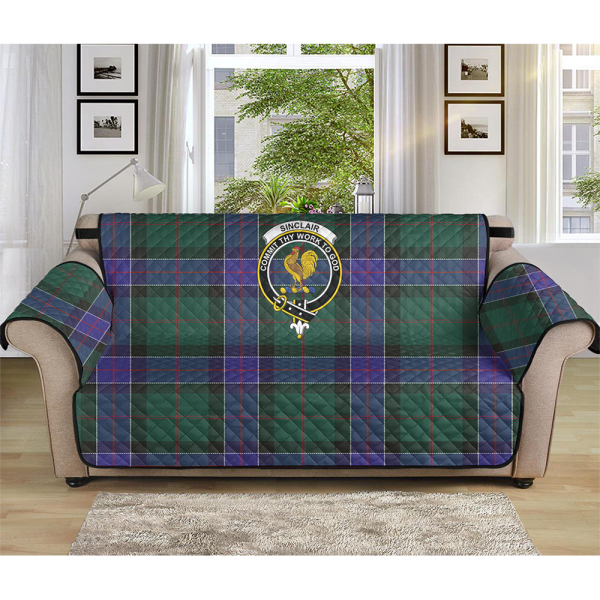 Sinclair Hunting Modern Tartan Crest Sofa Protector For Sale - Image 3