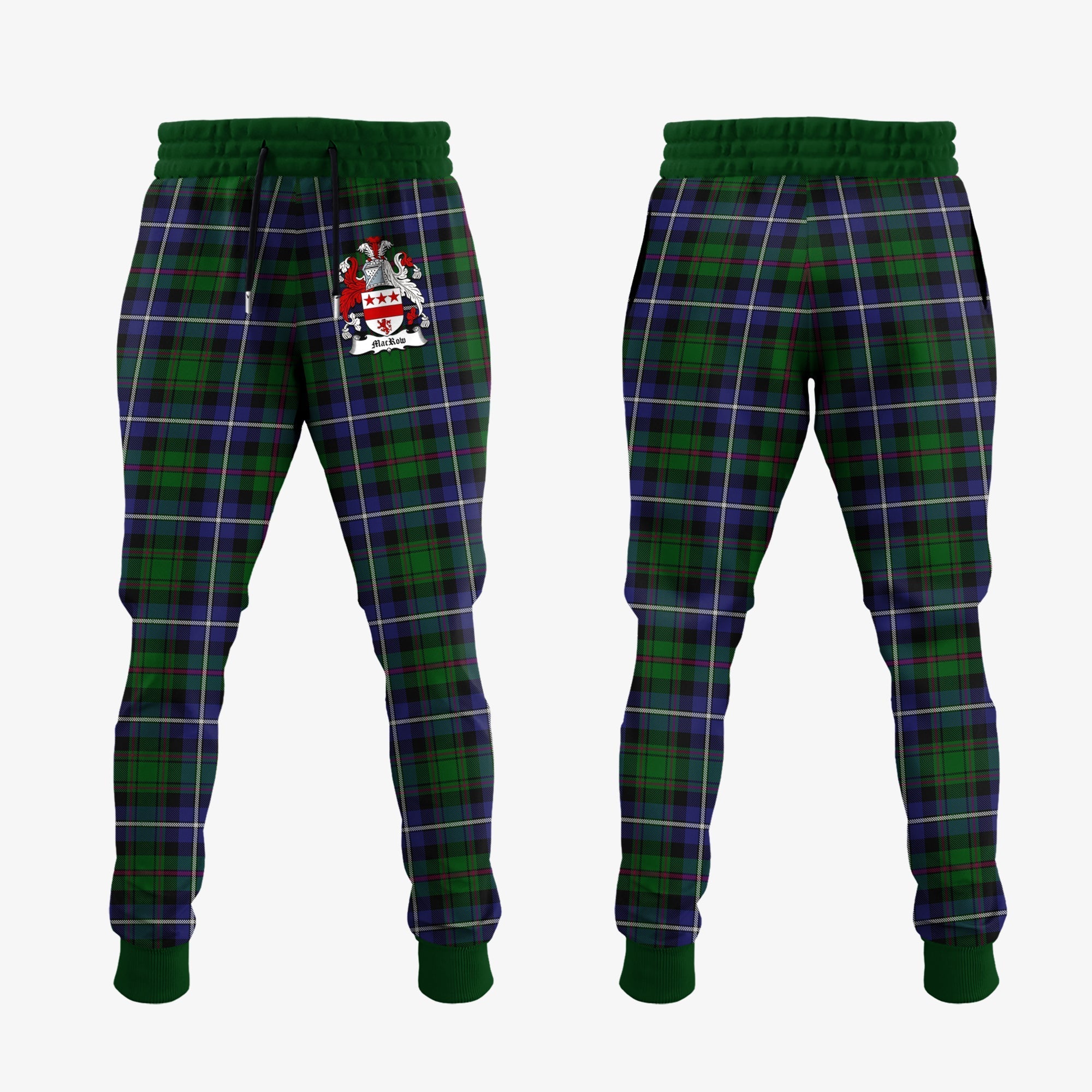 MacRow Hunting Tartan Crest Jogger Sweatpants For Discount