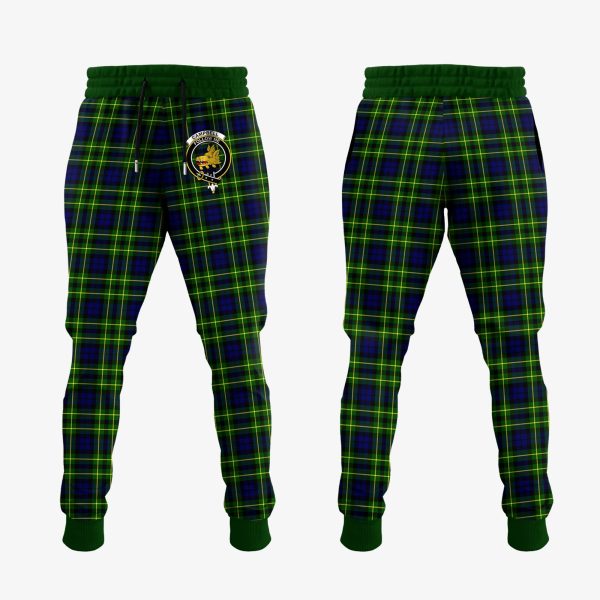 Campbell Of Breadalbane Modern Tartan Crest Jogger Sweatpants on Sale