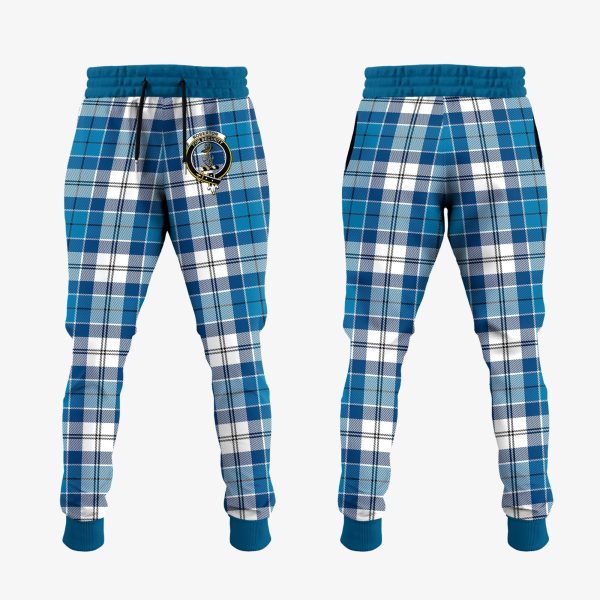 Roberton Tartan Crest Jogger Sweatpants Discount
