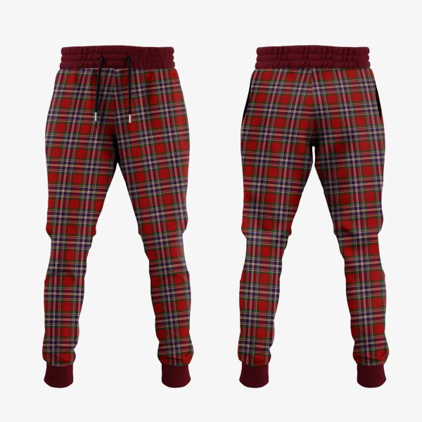MacFarlane Red Tartan Crest Jogger Sweatpants Online - Image 2