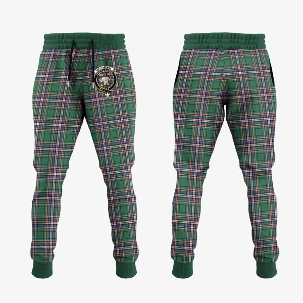 MacFarlane Hunting Ancient Tartan Crest Jogger Sweatpants Hot on Sale