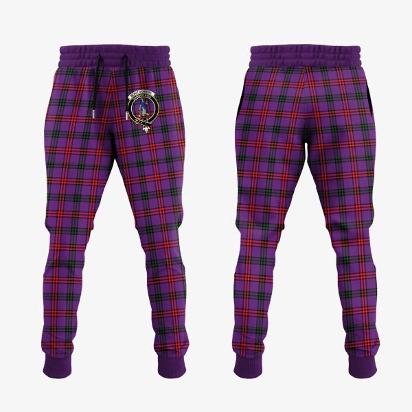 Montgomery Modern Tartan Crest Jogger Sweatpants Fashion