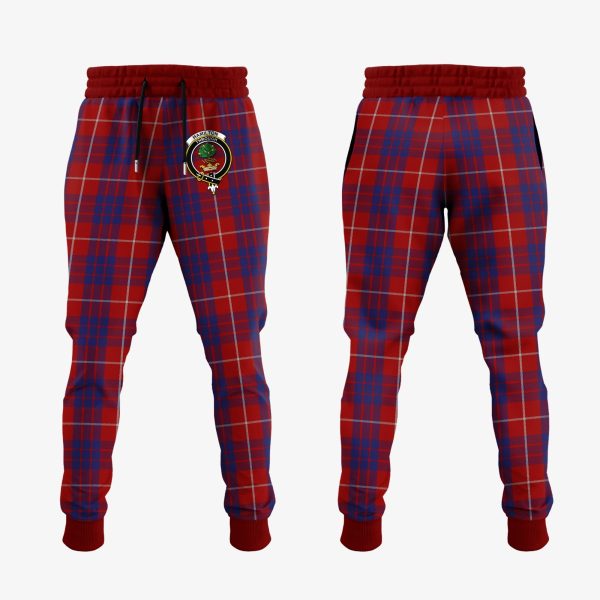 Hamilton Tartan Crest Jogger Sweatpants For Sale