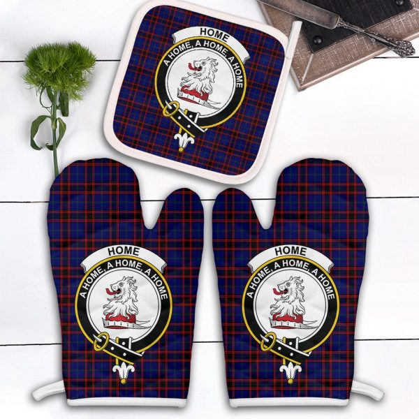 Home Modern Tartan Crest Oven Mitt And Pot Holder (2 Oven Mitts + 1 Pot Holder) Discount