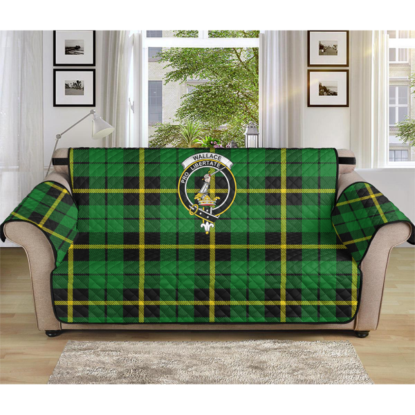 Wallace Hunting - Green Tartan Crest Sofa Protector Discount - Image 3