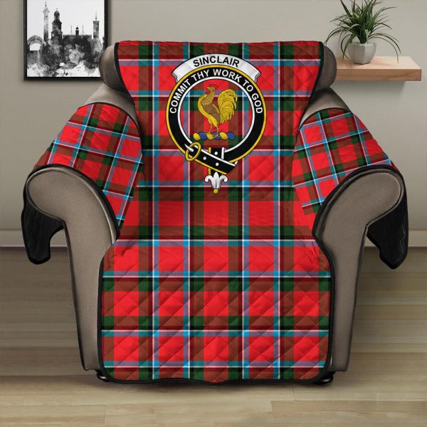 Sinclair Modern Tartan Crest Sofa Protector on Sale