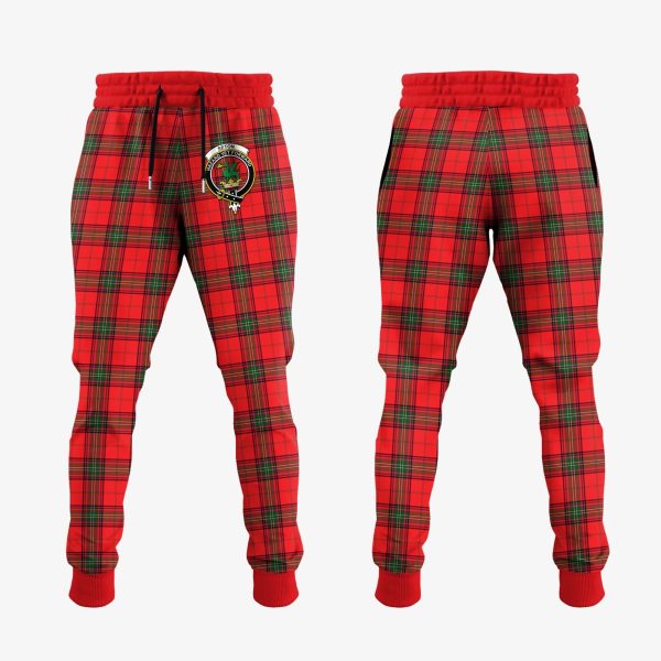 Seton Modern Tartan Crest Jogger Sweatpants Cheap