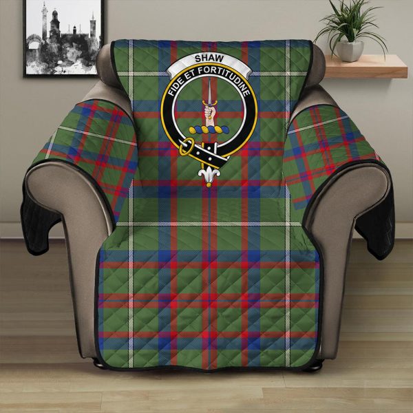 Shaw Green Modern Tartan Crest Sofa Protector Online