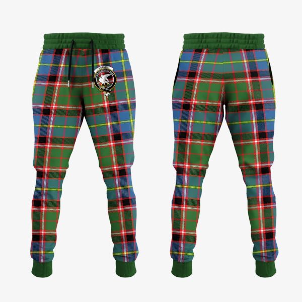 Norvel Tartan Crest Jogger Sweatpants Online