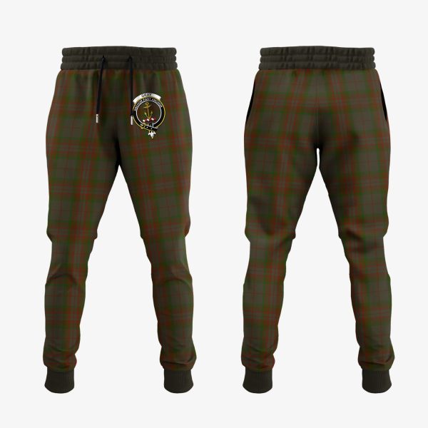 Gray Tartan Crest Jogger Sweatpants Sale
