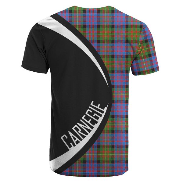 Carnegie Ancient Tartan Crest T-shirt - Circle Style Fashion - Image 2
