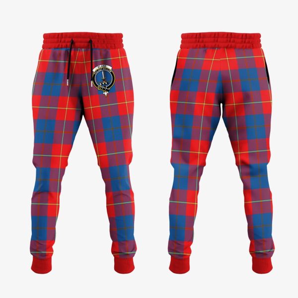 Blane Tartan Crest Jogger Sweatpants Online Hot Sale