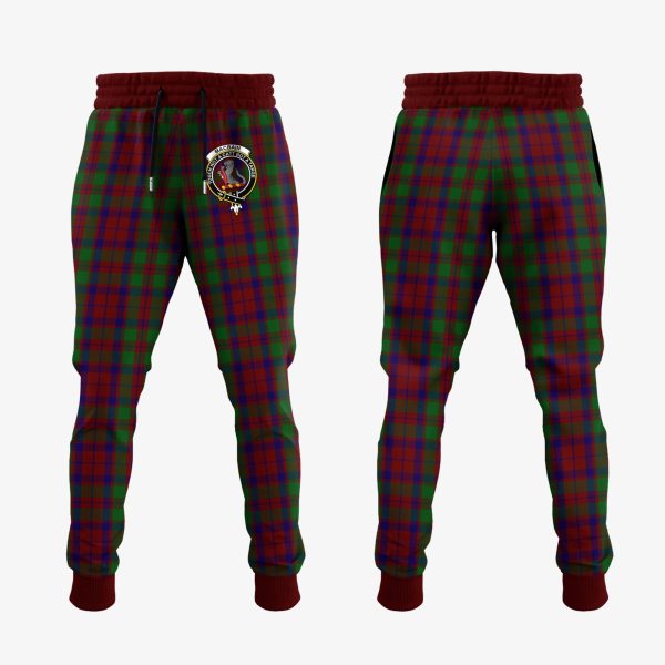 MacBain Of Tomatin Tartan Crest Jogger Sweatpants For Sale