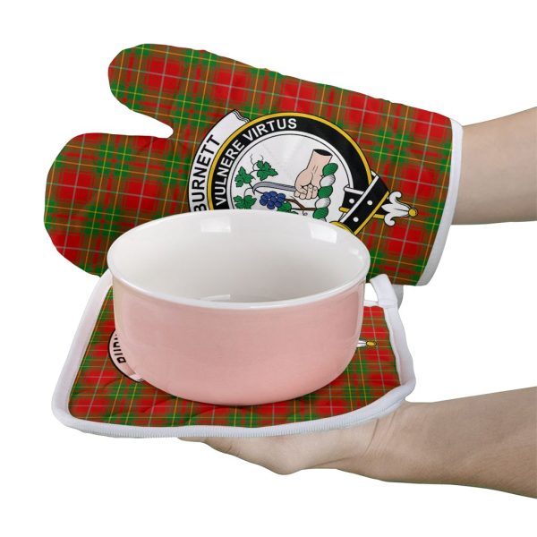 Burnett Ancient Tartan Crest Oven Mitt And Pot Holder (2 Oven Mitts + 1 Pot Holder) Online Hot Sale - Image 2