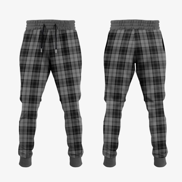 Douglas Grey Tartan Crest Jogger Sweatpants Online - Image 2