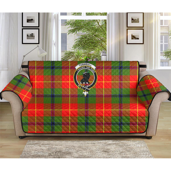 Turnbull Dress Tartan Crest Sofa Protector For Cheap - Image 3