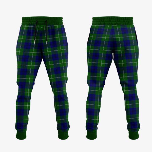 Oliphant Modern Tartan Crest Jogger Sweatpants For Sale - Image 2