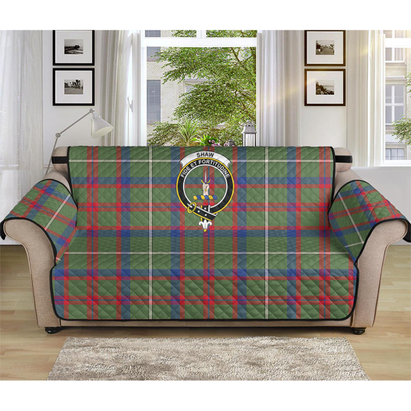 Shaw Green Modern Tartan Crest Sofa Protector Online - Image 3