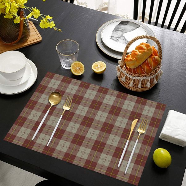 Cunningham Burgundy Dancers Tartan Placemat Sale - Image 3