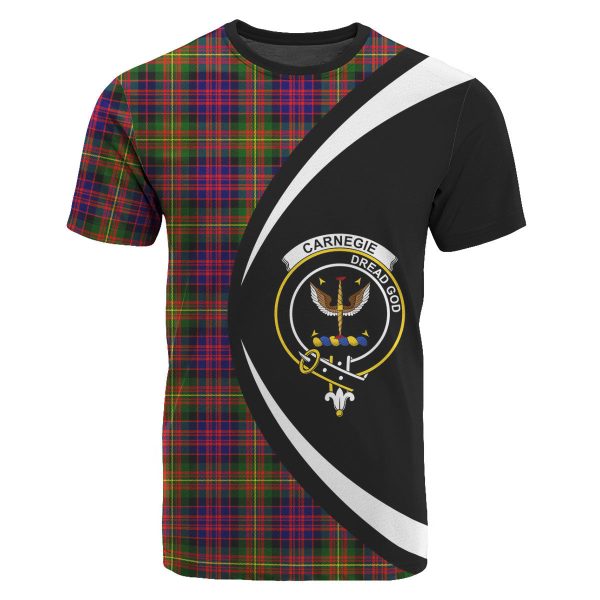 Carnegie Modern Tartan Crest T-shirt - Circle Style Fashion