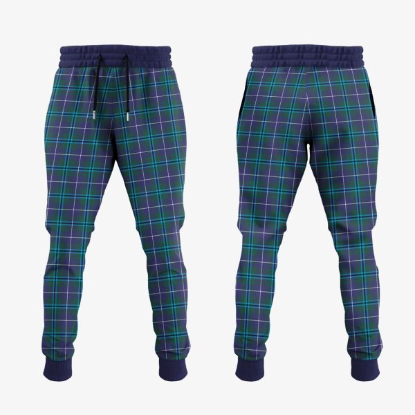 Douglas Modern Tartan Crest Jogger Sweatpants For Sale - Image 2