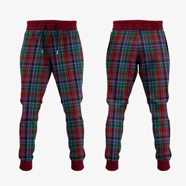 Gordon Red Tartan Crest Jogger Sweatpants Online now - Image 2