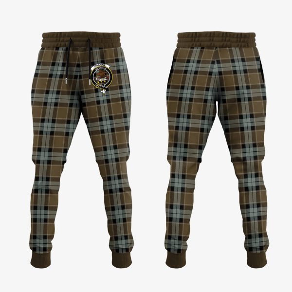 Graham Of Menteith Weathered Tartan Crest Jogger Sweatpants Online now