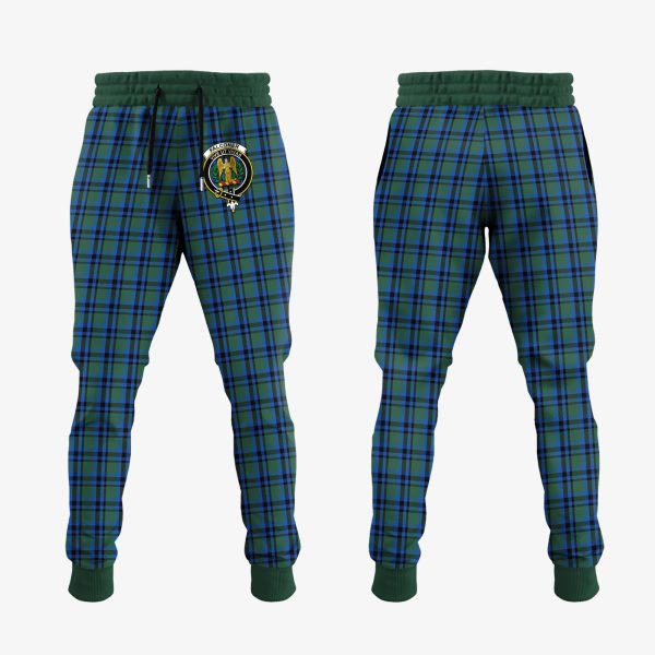 Falconer Tartan Crest Jogger Sweatpants Online Hot Sale