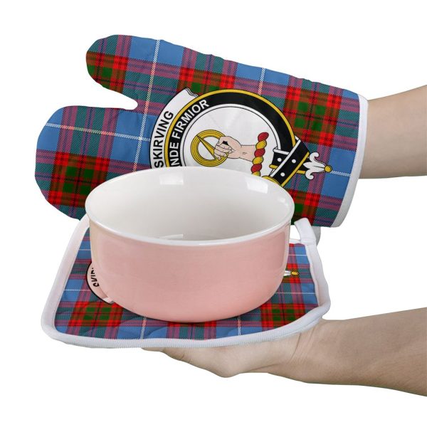 Skirving Tartan Crest Oven Mitt And Pot Holder (2 Oven Mitts + 1 Pot Holder) Cheap - Image 2