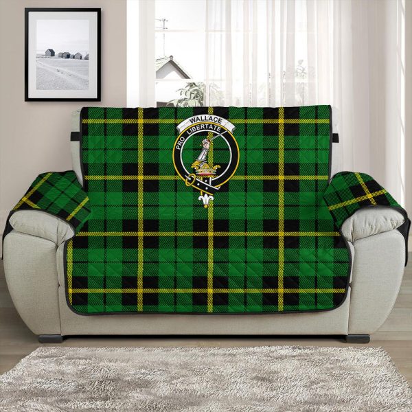Wallace Hunting - Green Tartan Crest Sofa Protector Discount - Image 2